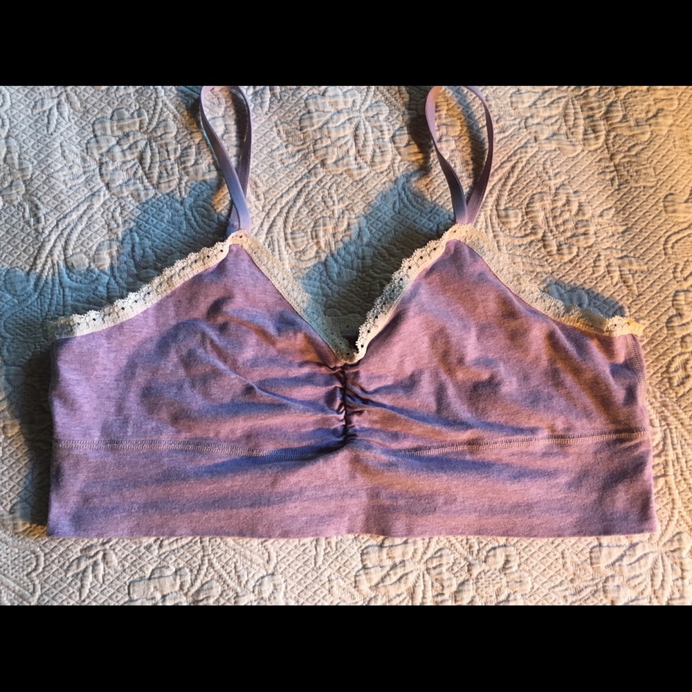 •Pact 100% organic cotton bralette• Lavender•